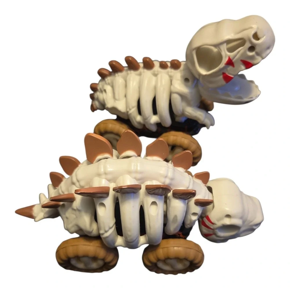 iPlay iLearn Dinosaur Skeleton Monster Truck Set T-Rex Stegosaurus Toys 2pk